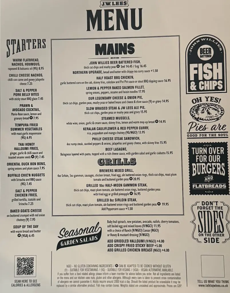 Menu_The Blue Bell_Eccles_image_1