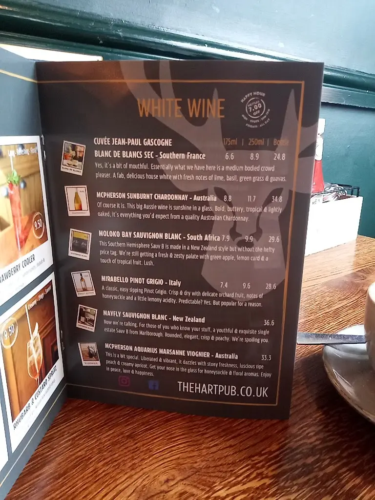 Menu_The Hart at Headless Cross_Astwood Bank_image_2