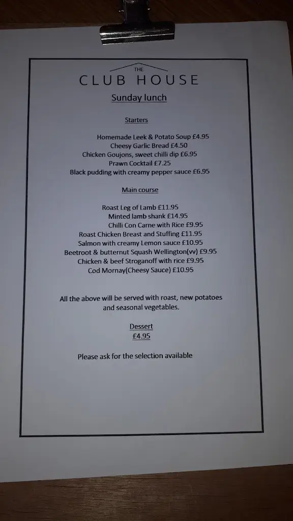 Menu_The Club House_Eccles_image_2