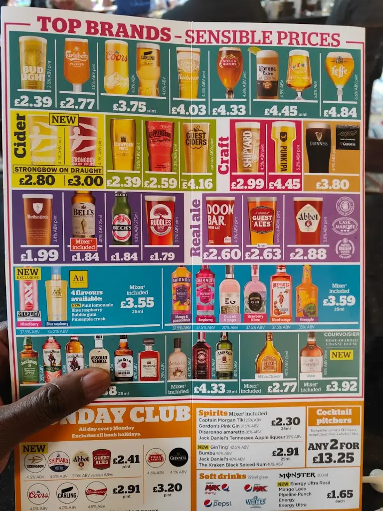 Menu_The Eccles Cross - JD Wetherspoon_Eccles_immagine_1