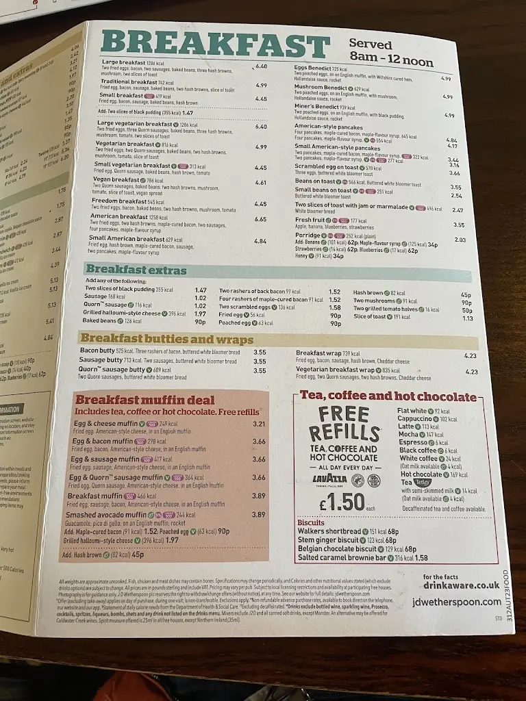 Menu_The Eccles Cross - JD Wetherspoon_Eccles_immagine_2