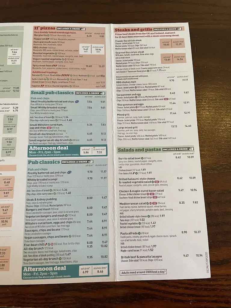 Menu_The Eccles Cross - JD Wetherspoon_Eccles_immagine_4