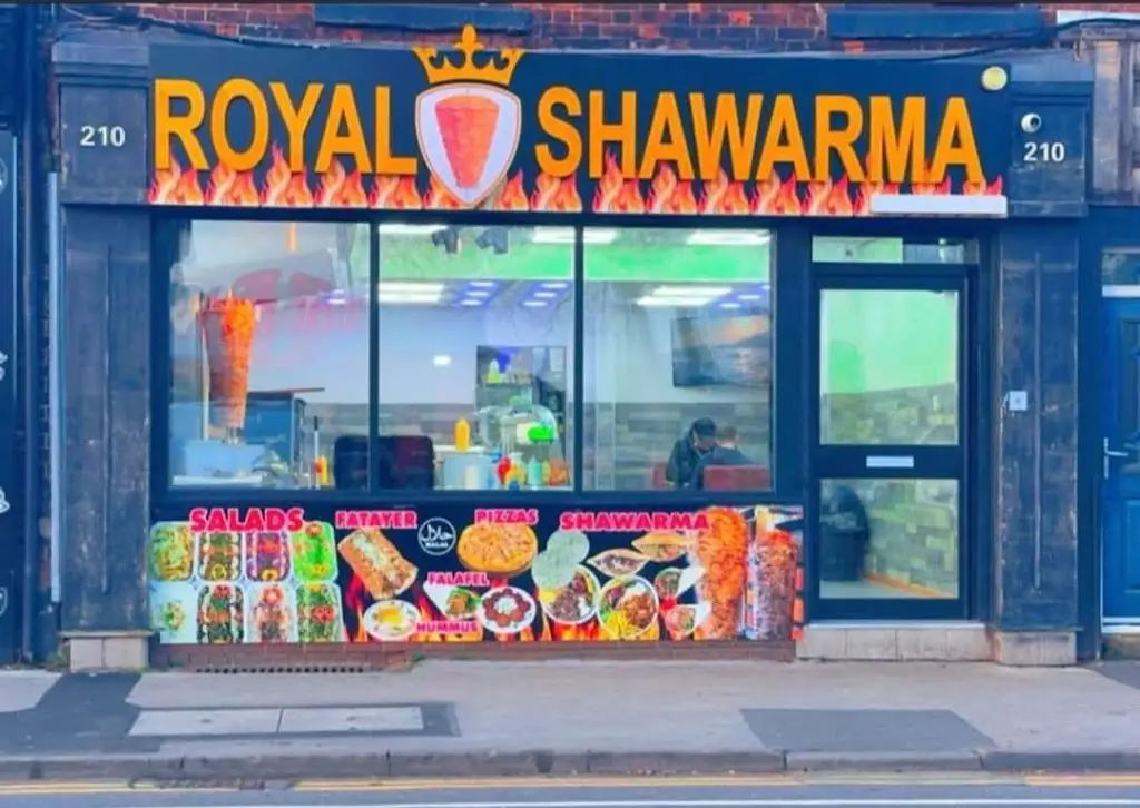 Royal Shawarma restaurante en Eccles