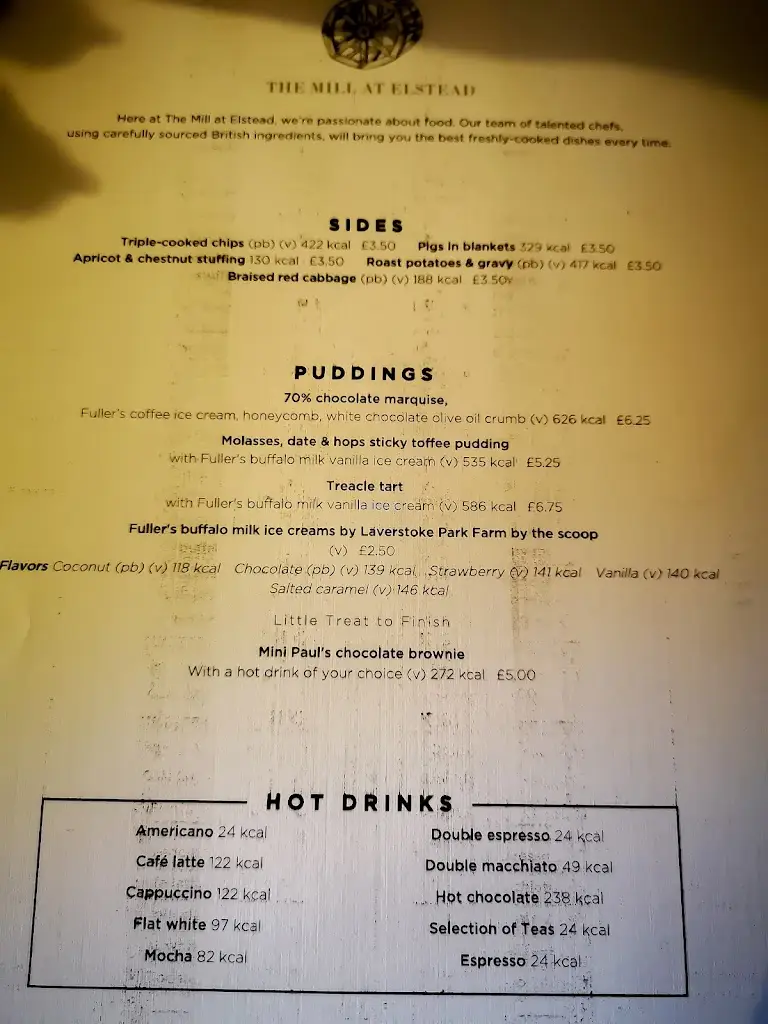Menu_The Mill at Elstead, Godalming_Elstead_image_4