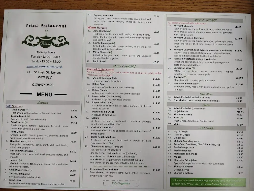 Menu_Polow Restaurant _Egham_image_2