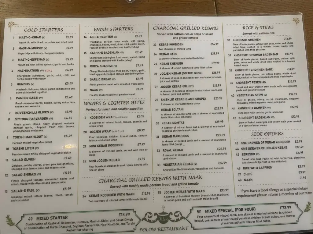 Menu_Polow Restaurant _Egham_image_4