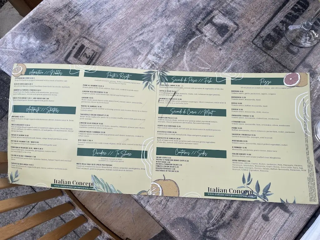 Menu_Italian Concept Restaurant_Egham_image_2