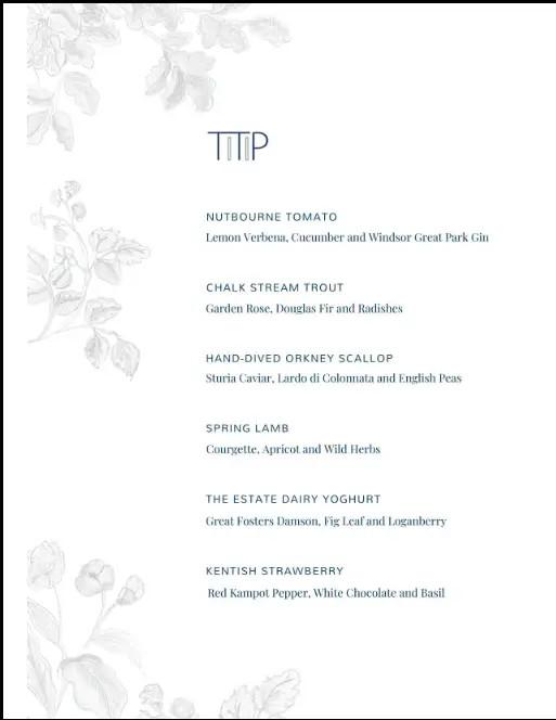 Menu_The Tudor Pass at Great Fosters_Egham_image_2
