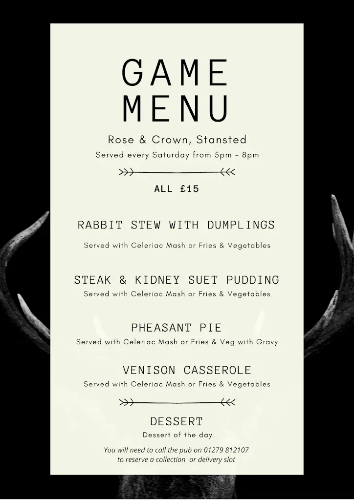 Menu_The Rose & Crown Stansted_Elsenham_image_3