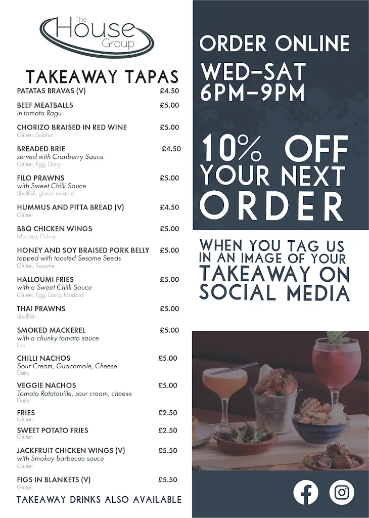 Menu_The Cork House_Elsenham_image_1