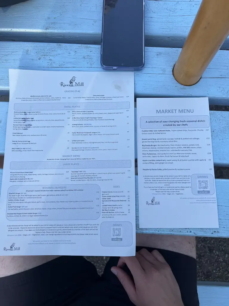 Menu_The River Mill_Eaton Socon_image_2