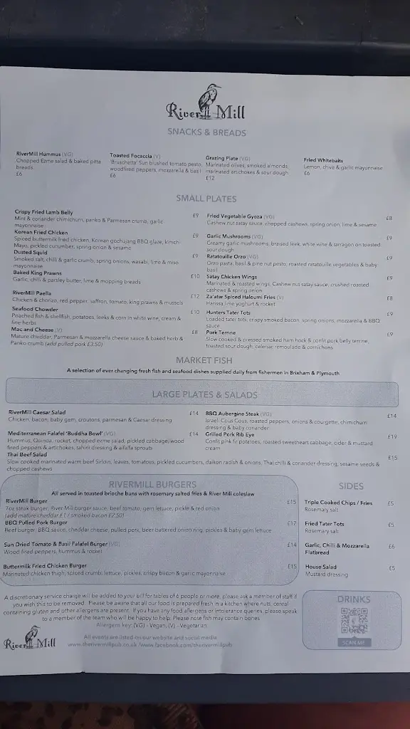 Menu_The River Mill_Eaton Socon_image_3
