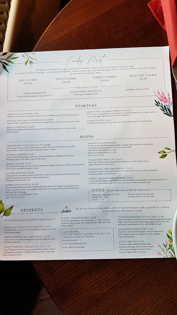 Menu_Waggon & Horses_Eaton Socon_immagine_4