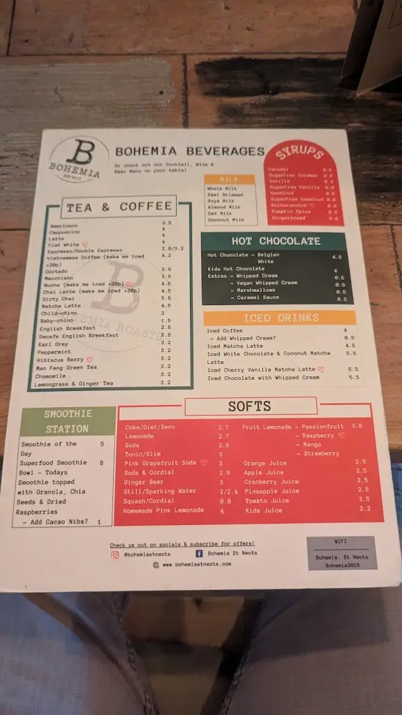 Menu_Bohemia St. Neots | Restaurant & Bar_Eaton Socon_image_3