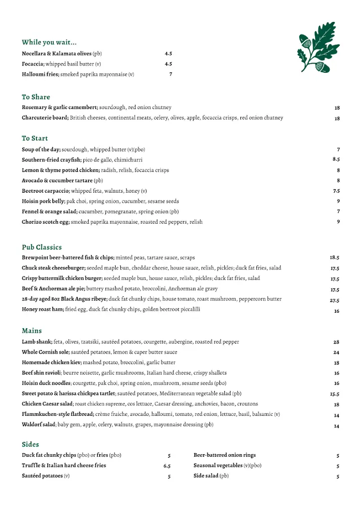 Menu_Eaton Oak, St Neots_Eaton Socon_image_3