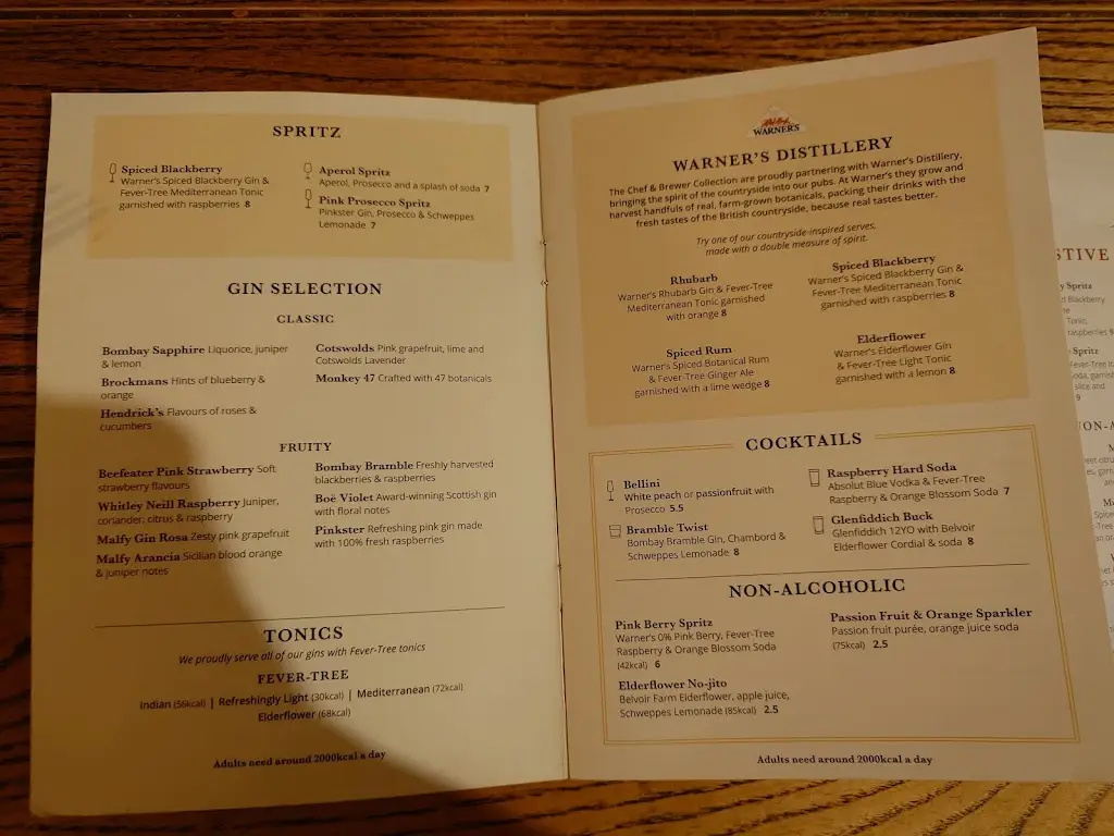 Menu_The Crown_Eaton Socon_image_4