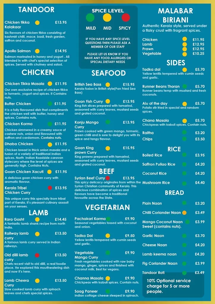 Menu_Rose and Mango Saint Neots_Eaton Socon_image_1