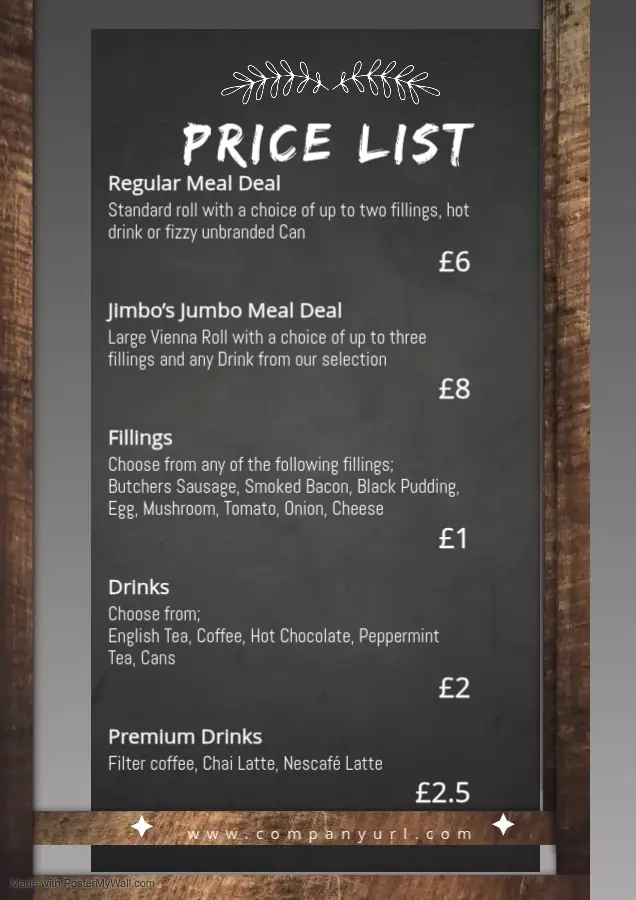 Menu_Snack shack_Eaton Socon_image_1