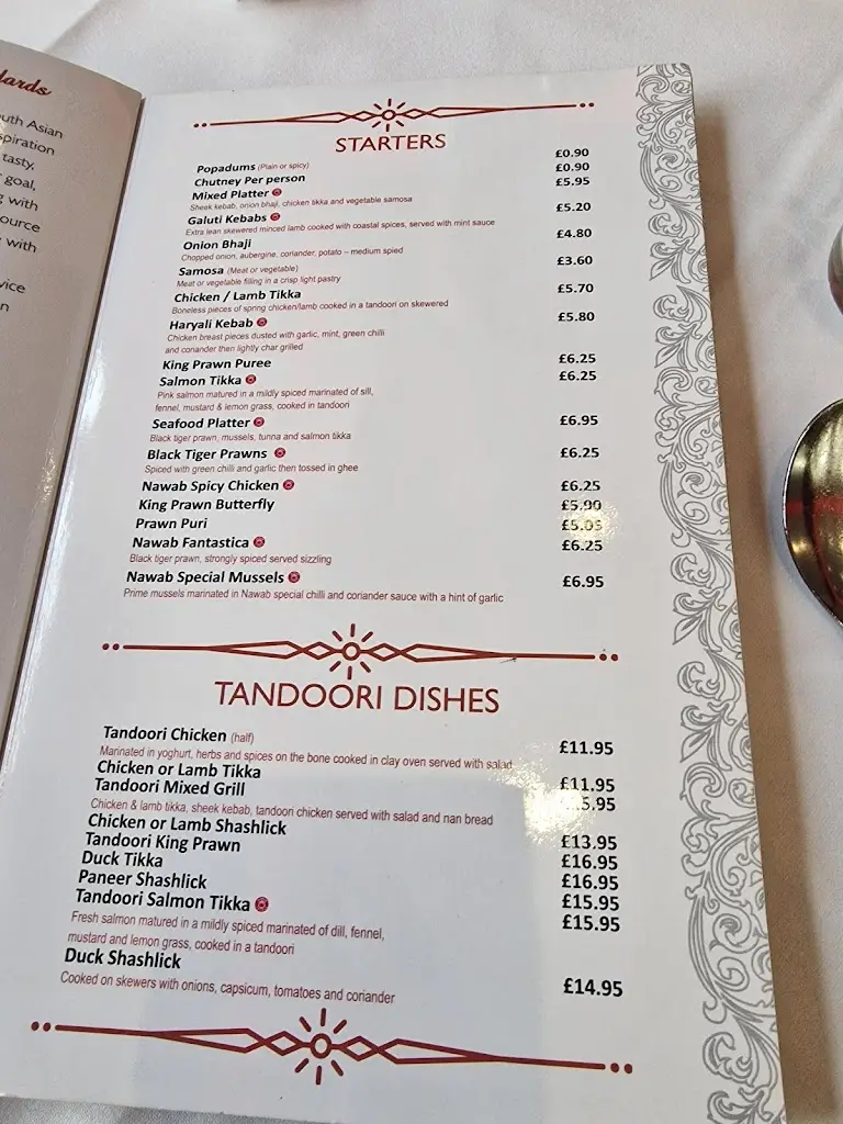 Menu_Nawab Lounge_Eaton Socon_image_2