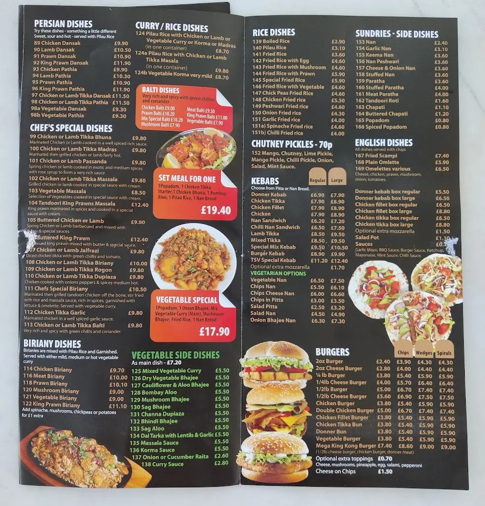 Menu_The Spice VillageLimited_Eaton Socon_image_1