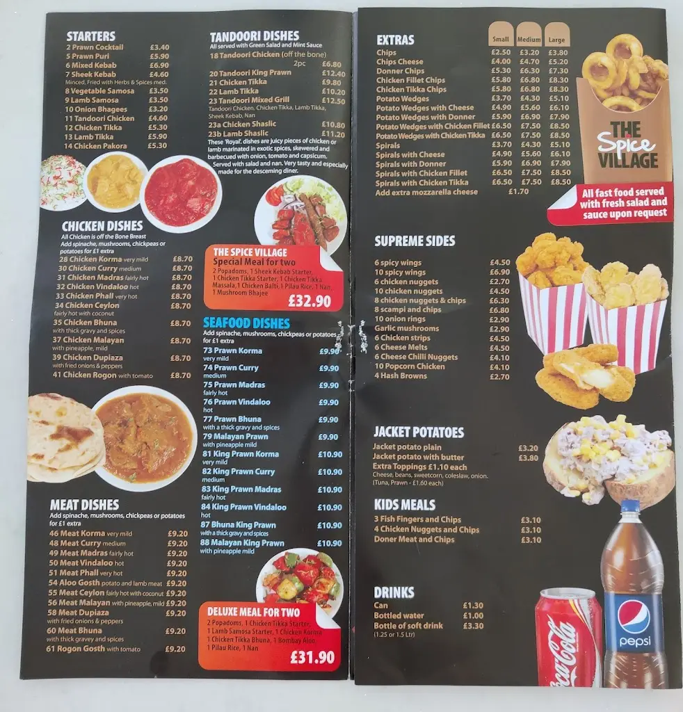 Menu_The Spice VillageLimited_Eaton Socon_image_2