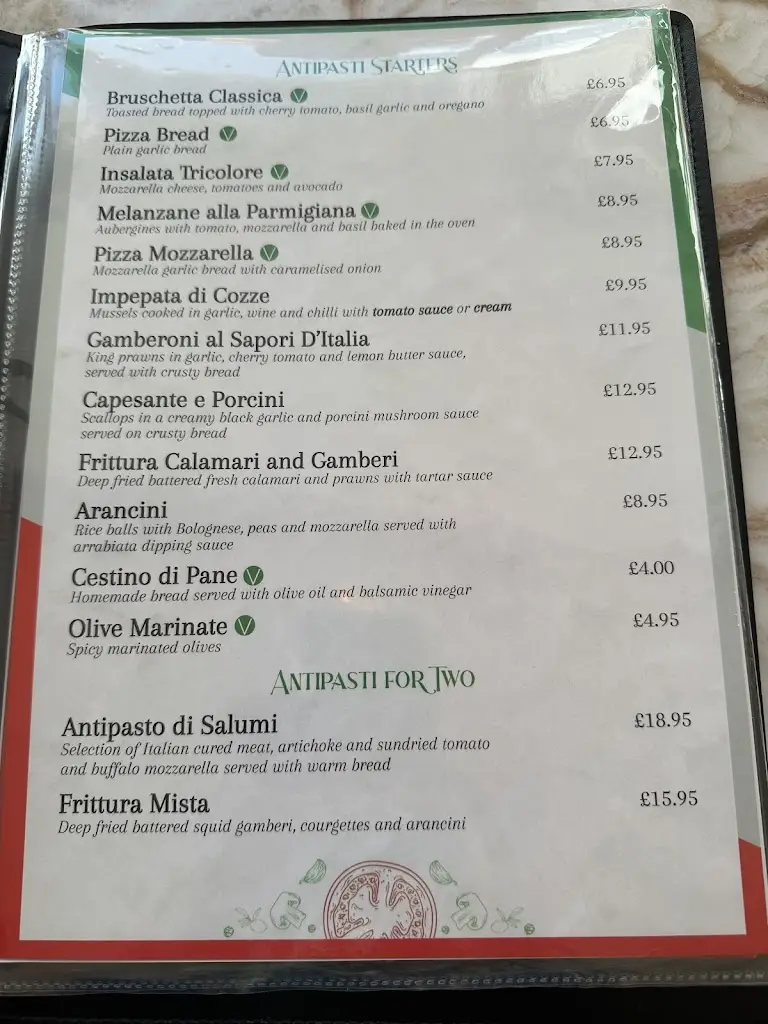 Menu_Sapori D'Italia_Eaton Socon_image_1