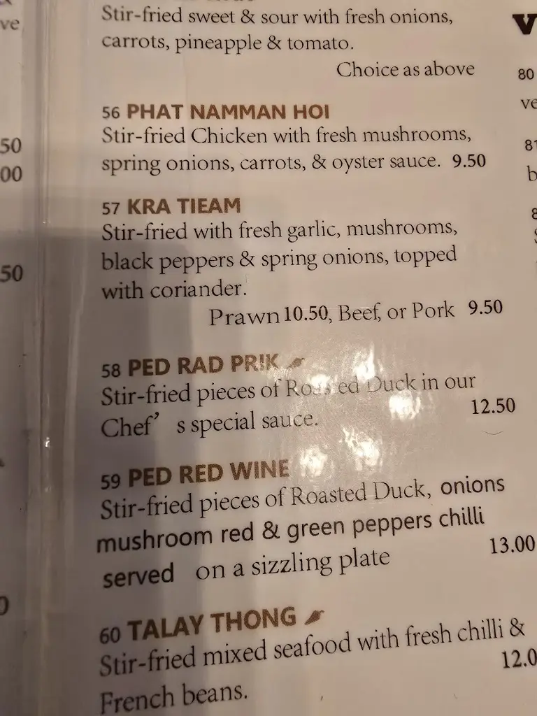 Menu_Auntie's Thai Restaurant_Eaton Socon_image_1