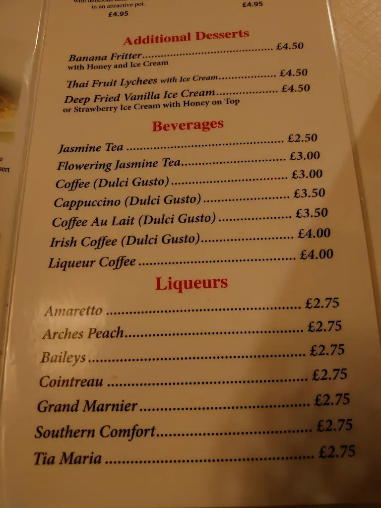 Menu_Auntie's Thai Restaurant_Eaton Socon_image_2