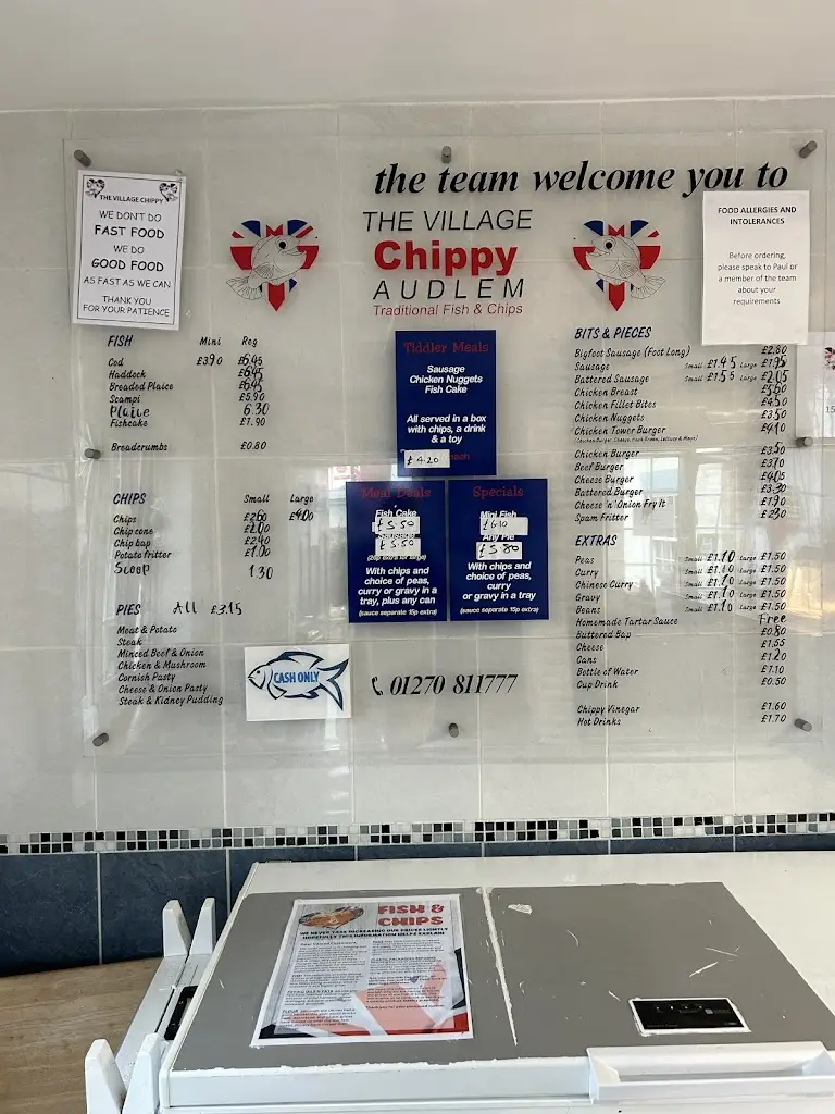Menu_The Village Chippy Audlem_Audlem_immagine_2
