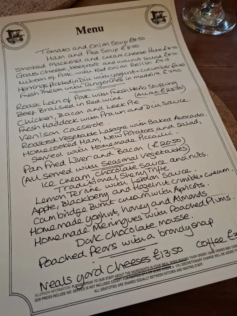 Menu_The Old Fire Engine House_Ely_image_4