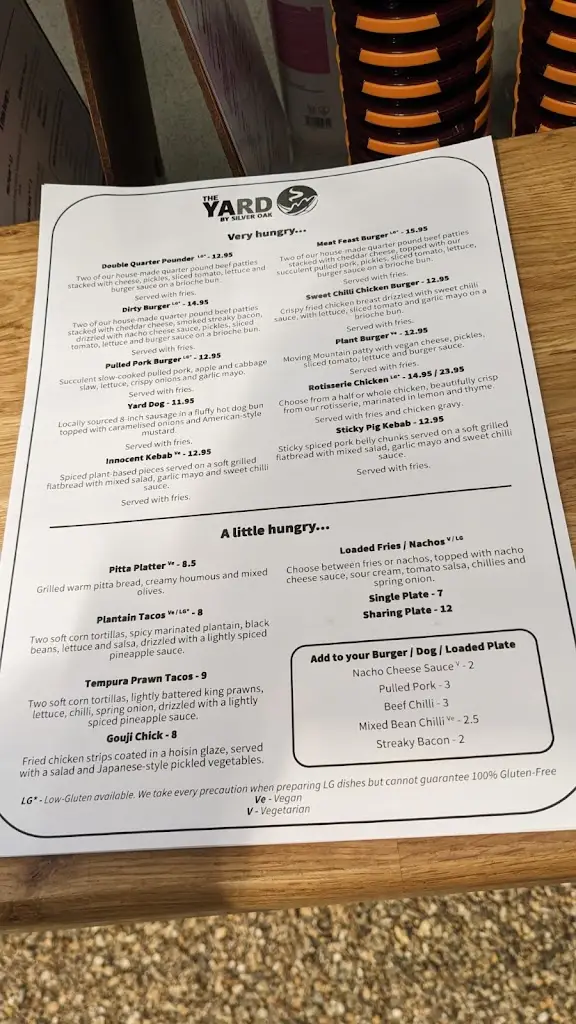 Menu_The Yard - by Silver Oak_Ely_image_2