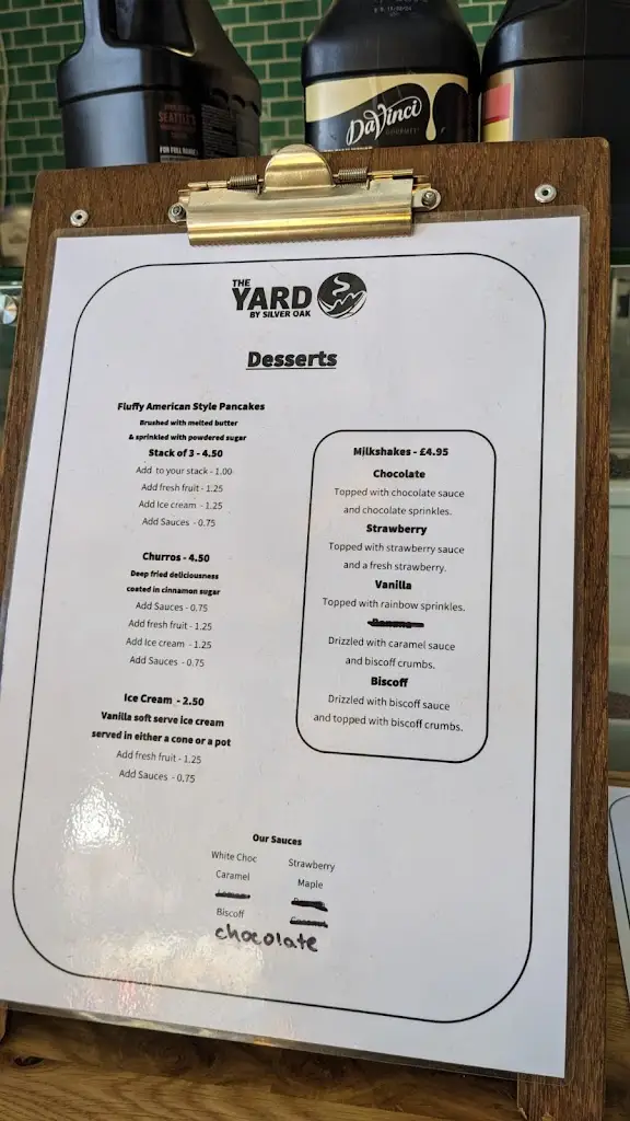Menu_The Yard - by Silver Oak_Ely_image_3