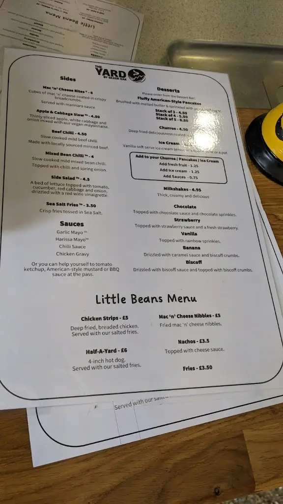 Menu_The Yard - by Silver Oak_Ely_image_4