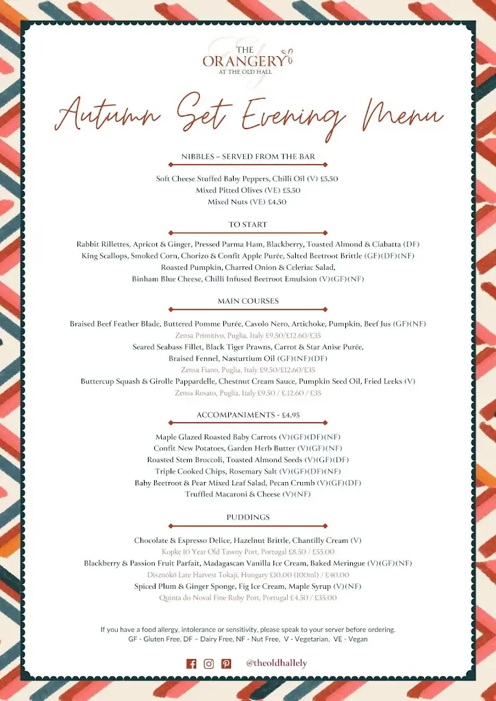 Menu_The Orangery Restaurant Ely_Ely_image_2