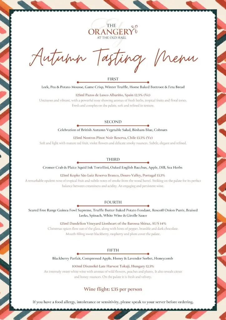 Menu_The Orangery Restaurant Ely_Ely_image_4