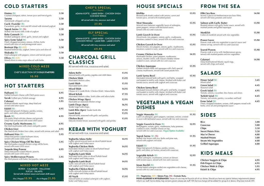 Menu_Ely Turkish Restaurant_Ely_image_1