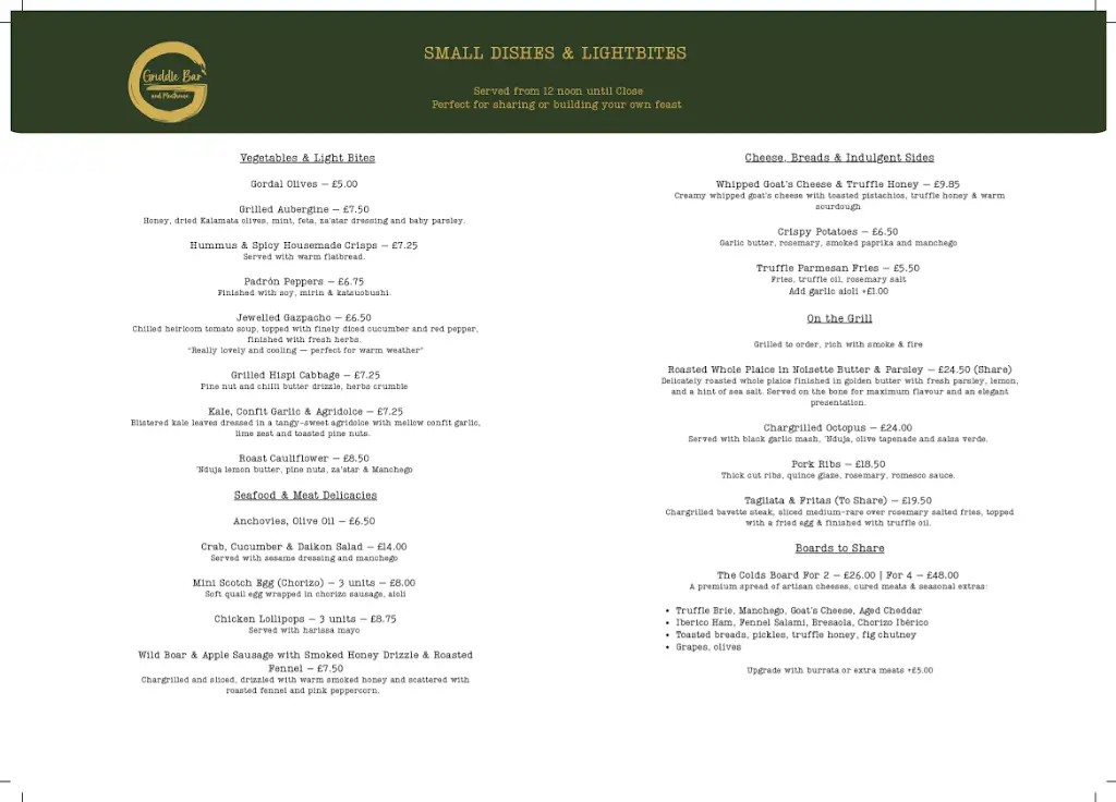 Menu_Griddle Bar and Meat House_Ely_imagen_2