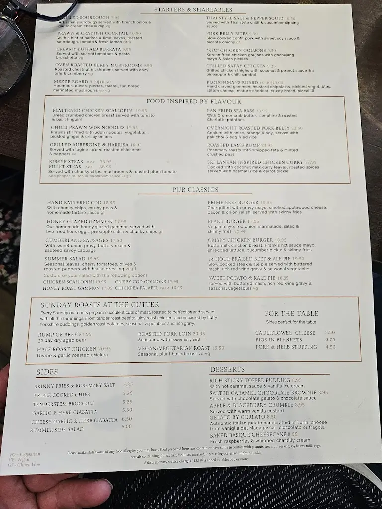 Menu_The Cutter Inn_Ely_imagen_3