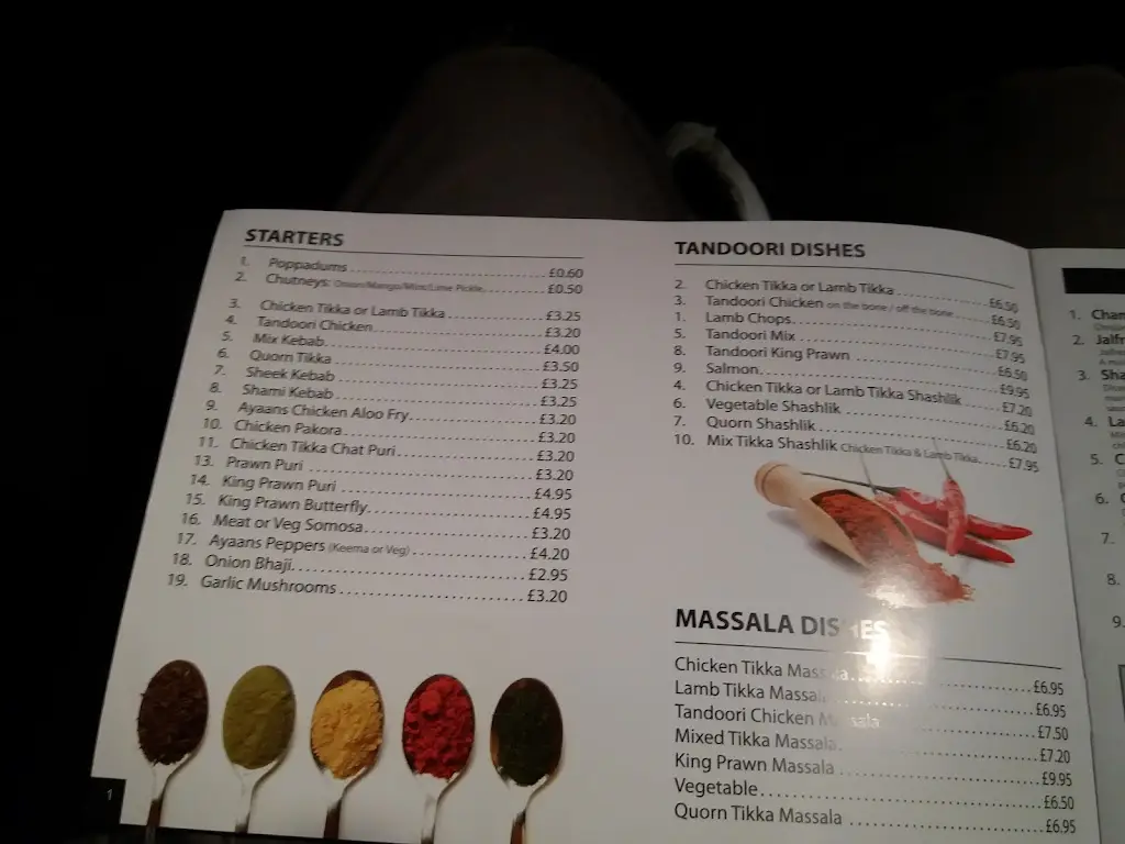 Menu_Ayaans Indian Takeaway_Audlem_image_4