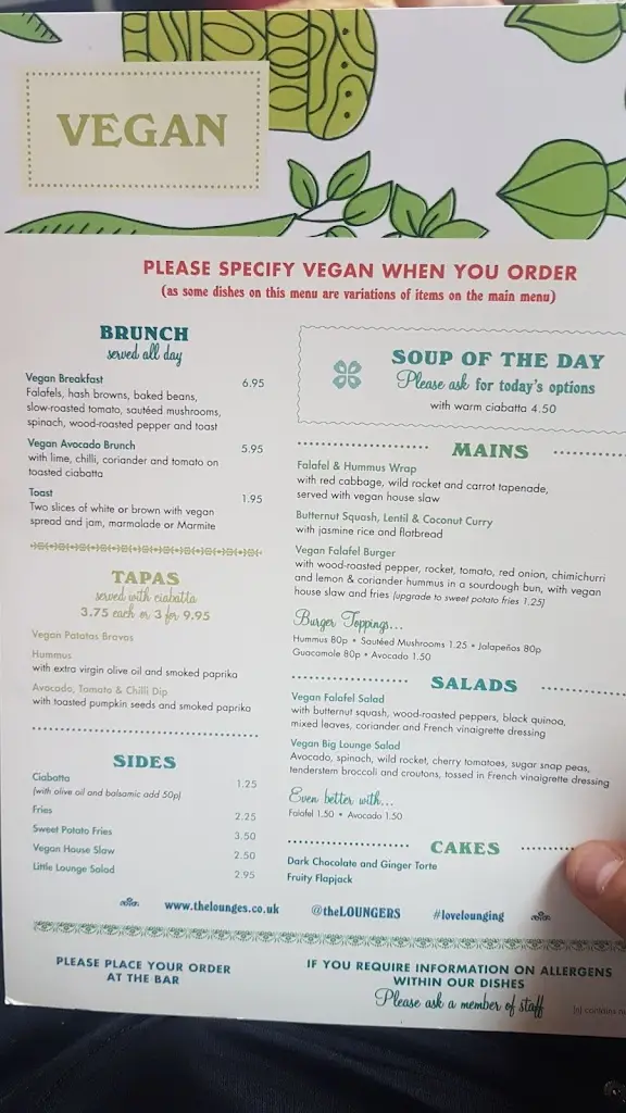 Menu_Caballo Lounge_Epsom_image_1