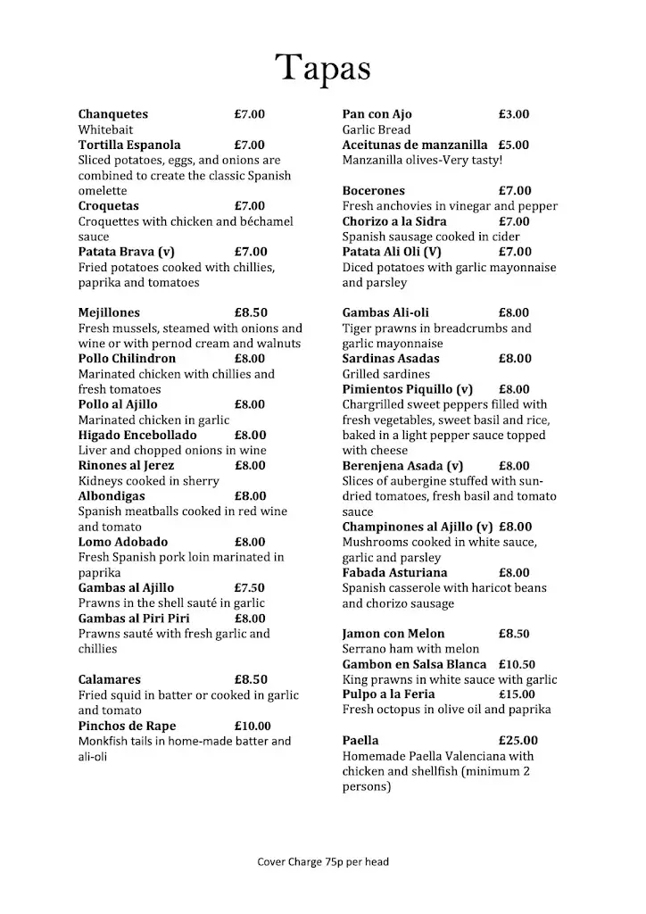 Menu_El Rincon Spanish Restaurant & Tapas_Epsom_image_2