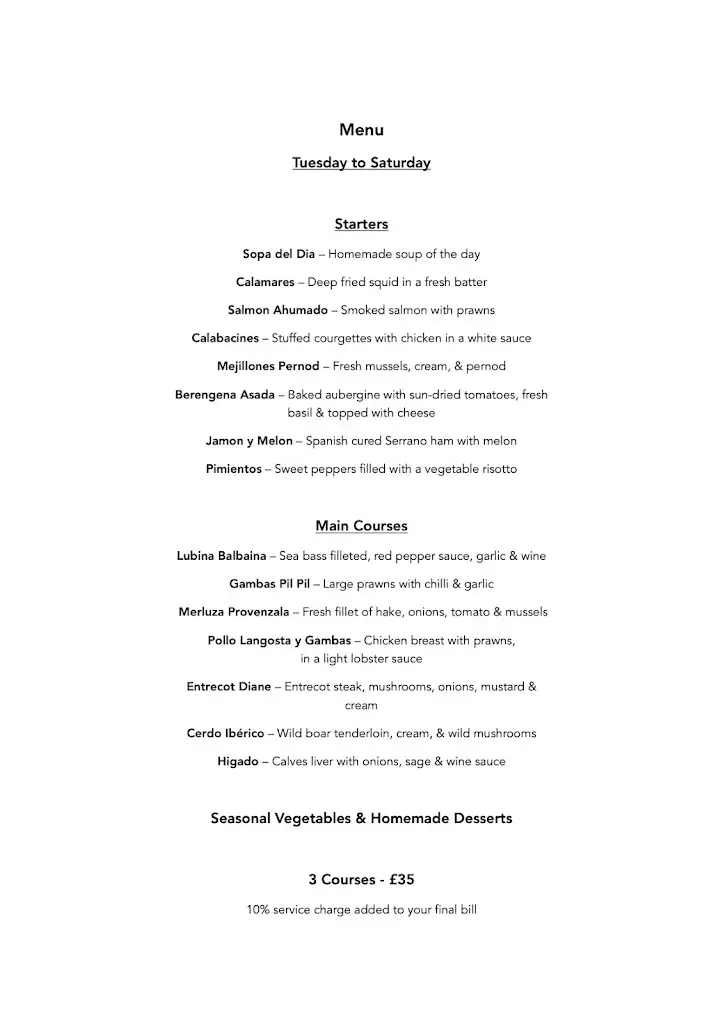 Menu_El Rincon Spanish Restaurant & Tapas_Epsom_image_3