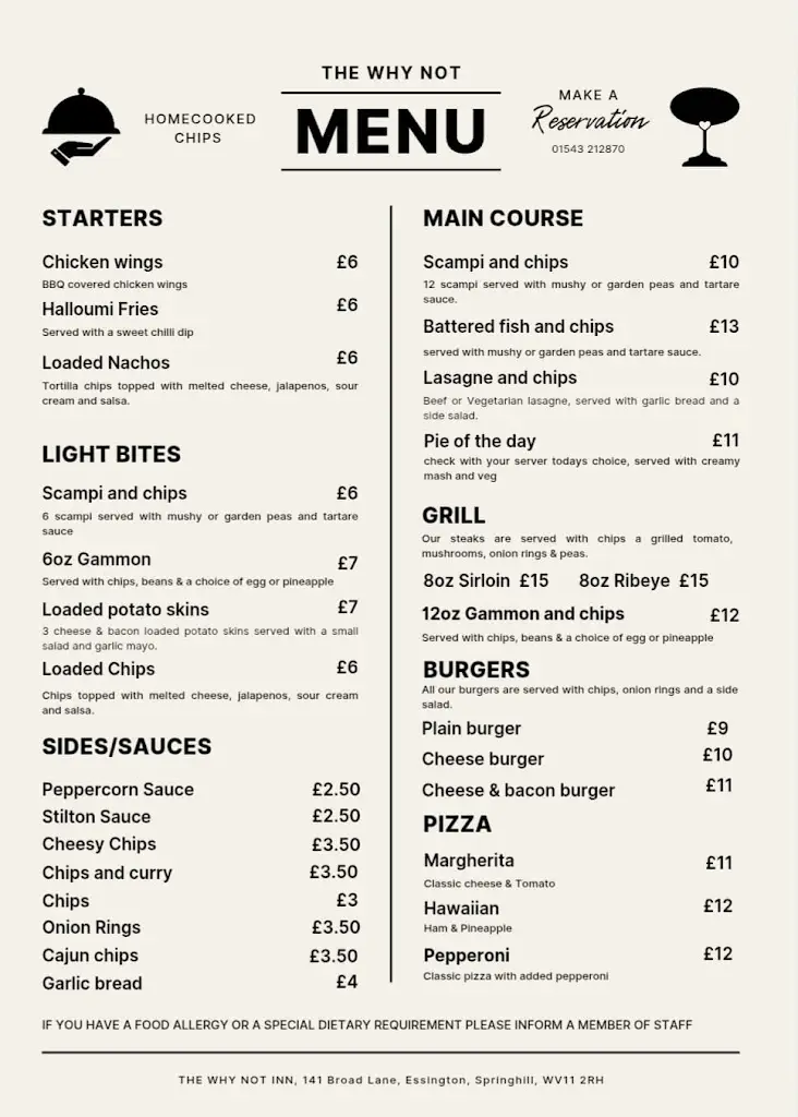 Menu_The Why Not Inn_Essington_image_1