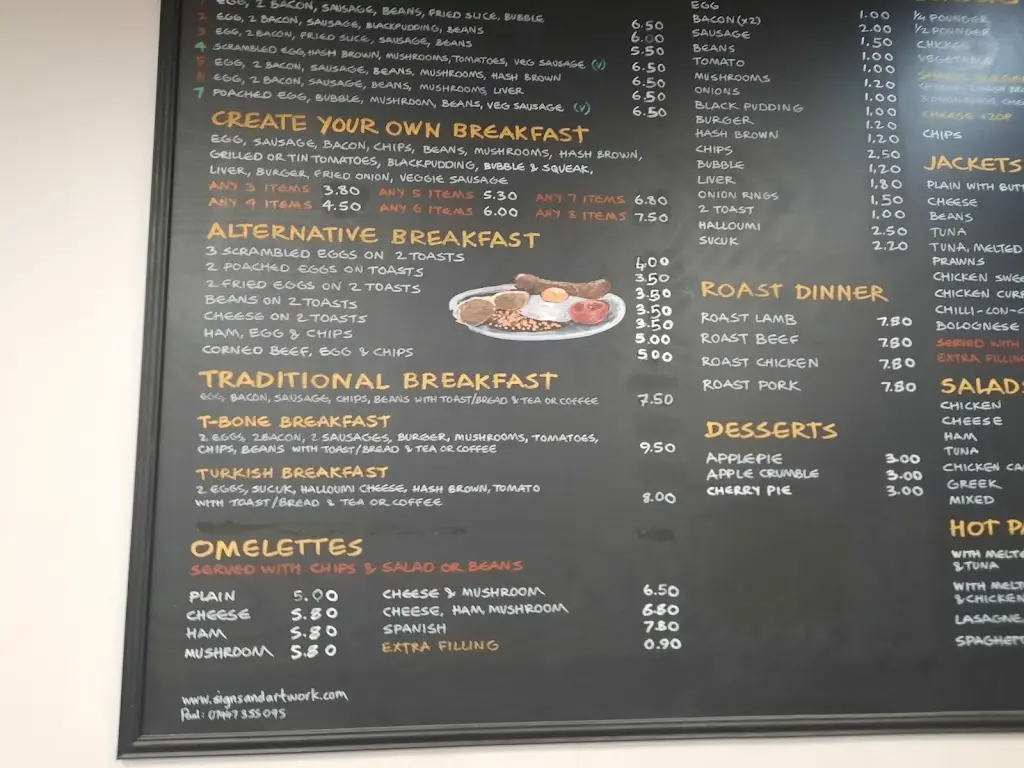 Menu_T-Bones Cafe_Erith_image_1