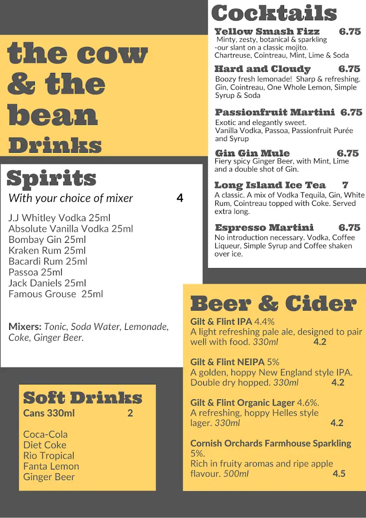 Menü_thecow&thebean_Axminster_Bild_4