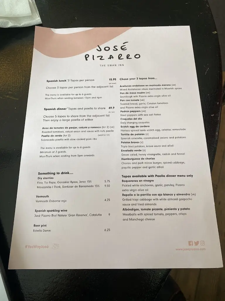 Menu_José Pizarro The Swan Inn_Esher_image_4