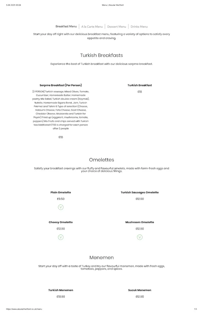 Menu_Aksular Restaurant_Enfield Town_image_1