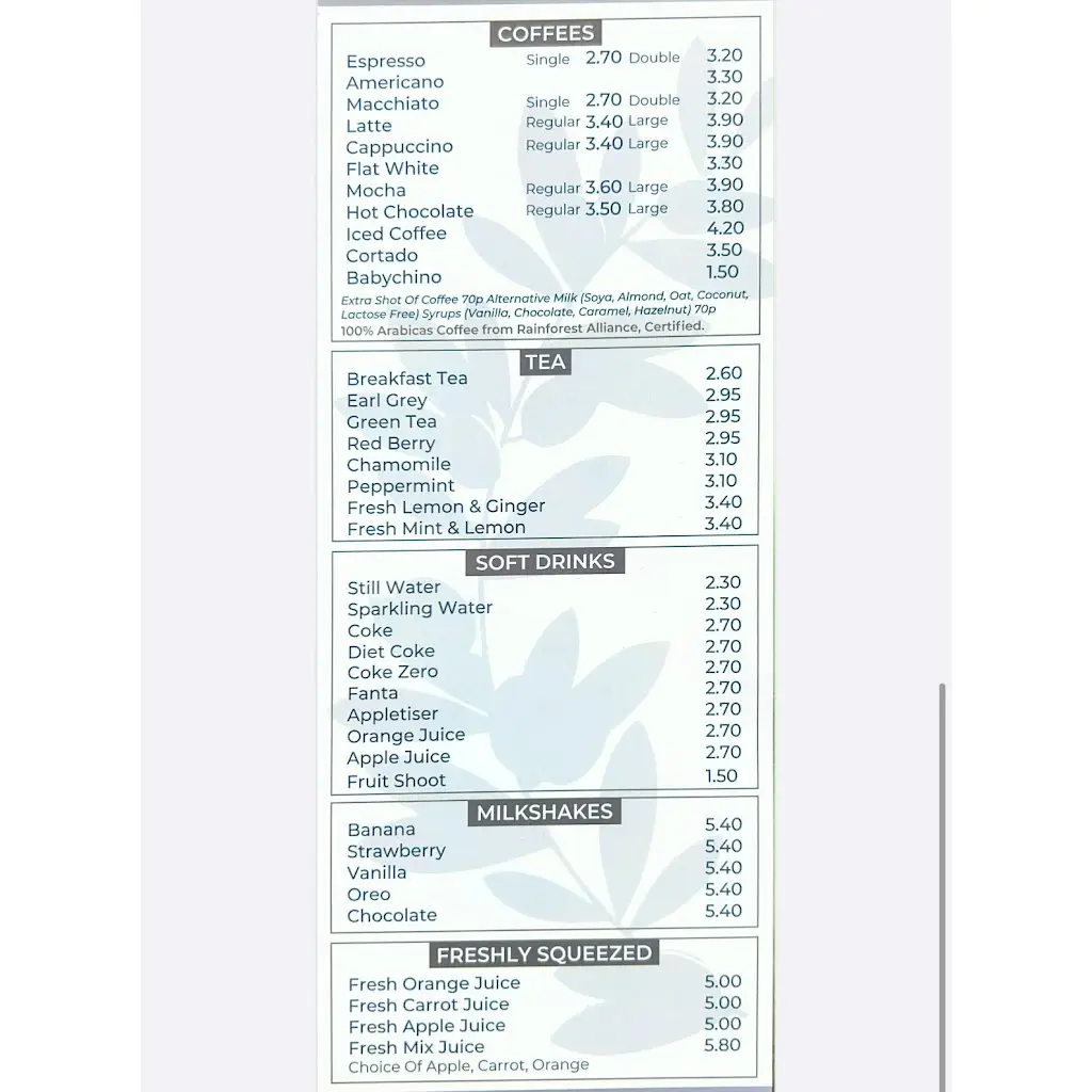 Menu_The Green Room, Cafe & Bistro_Enfield Town_image_4