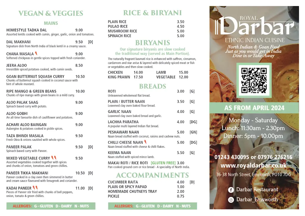 Menu_Darbar Restaurant_Emsworth_image_1