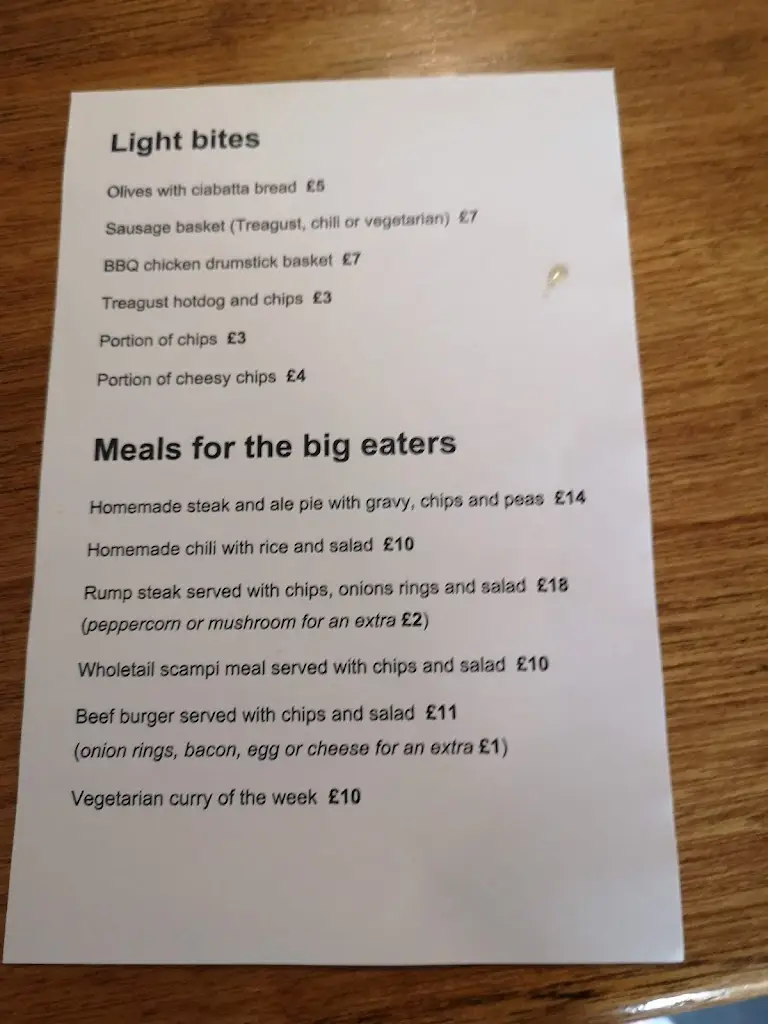 Menu_The Lord Raglan_Emsworth_immagine_1